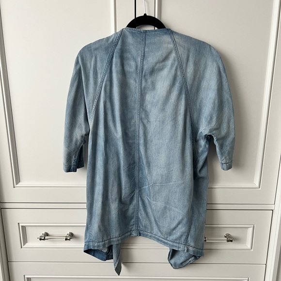 Dolman Denim Cocoon Jacket - Picture 2 of 4